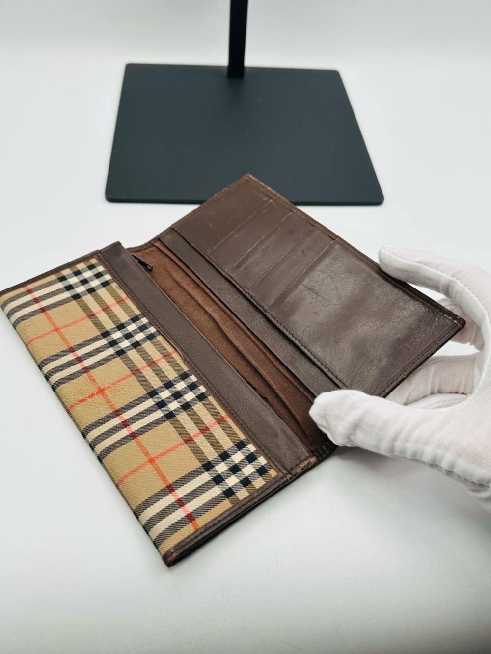 Burberry Vintage Long Plaid Wallet - Picture 9 of 12